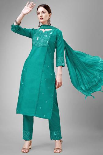 Designer ethnic set kurta, pant set for women for casual and festive wear