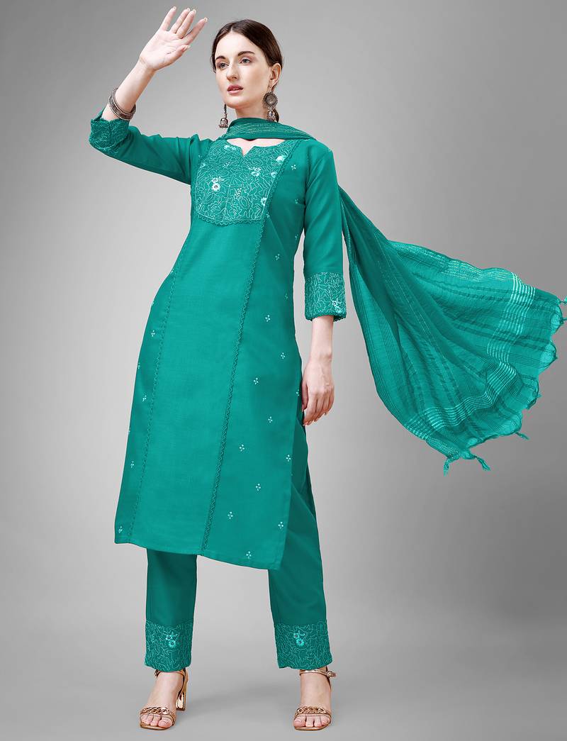 Designer ethnic set kurta, pant set for women for casual and festive wear