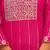 Pink pure cotton  stiched sharara suit with dupatta zari embroidry in yoke and  border & lace work in sharara