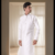 Cream silk kurta churidar sets