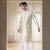 Fawn silk kurta with churidar traditional ethnic wear
