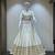 Traditional Roman Silk White Gota Lace Lehenga Choli