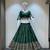 Traditional Roman Silk Green Gota Lace Lehenga Choli