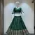 Traditional Roman Silk Green Gota Lace Lehenga Choli