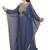 Elegant Navy Blue Stitched Kaftan with Golden Handwork Embellishments – Royal & Graceful