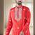 Red mirrar embroidery kurta sets indian ethnic wear