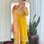 Yellow chanderi heavy thread embroidery work with digital printed dupatta kurta pant set