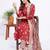 Women's Cotton Blend Floral Straight Printed Kurta Pant With Dupatta | kurta sets for woman