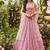 gajri pink sequins embroidered art silk semi stitched lehenga choli