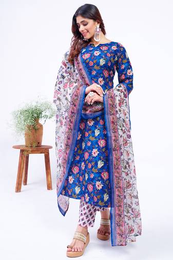 Designer ethnic set kurta, pant set for women for casual and festive wear