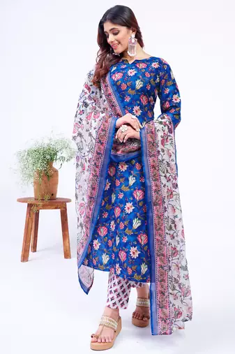 Designer ethnic set kurta, pant set for women for casual and festive wear
