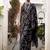 black printed Lurex Viscose Brasso Saree