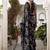 black printed Lurex Viscose Brasso Saree