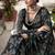 green printed Lurex Viscose Brasso Saree