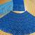 Blue faux georgette embroidered semi stitched lehenga choli with dupatta