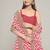 Multicolor thread embroidered georgette laheriya printed lehenga dress