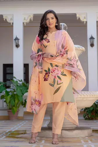 Designer ethnic set kurta, pant set for women for casual and festive wear