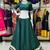 Traditional Roman Silk Green Gota 5-PUSHPA Lace Lehenga Choli for Garba Nights