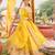 Yellow haldi mirror work lehenga set for women