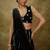 black sequins embroidered georgette lehenga choli