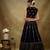 black sequins embroidered georgette lehenga choli