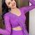 Lavender Embroidered Faux Georgette Lehenga