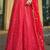 Red Georgette Embroidered Sequins A Line Lehenga With Dupatta
