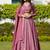 Pink Sequin Embroidered Faux Georgette Lehenga
