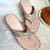 Beige woven leather wedges