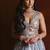 grey zari with paper mirror embroidered net lehenga choli