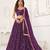 Women's Purple Net With sequins and thread embroidery Work Traditional Wedding Lehenga Choli