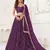 Women's Purple Net With sequins and thread embroidery Work Traditional Wedding Lehenga Choli