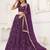 Women's Purple Net With sequins and thread embroidery Work Traditional Wedding Lehenga Choli