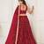 Red With sequins and thread embroidered Lehenga Choli
