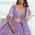 Eilara Women's Purple Embroidered Party Wear Lehenga Choli