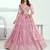 Pink Embroidered Party Wear Lehenga Choli