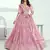 Pink Embroidered Party Wear Lehenga Choli