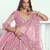Pink Embroidered Party Wear Lehenga Choli