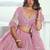 Pink Embroidered Party Wear Lehenga Choli
