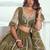 Olive Green Embroidered Party Wear Lehenga Choli