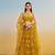 Mustard yellow net with sequin & thread embroidery Lehenga Choli