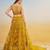 Mustard yellow net with sequin & thread embroidery Lehenga Choli