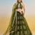 Mehendi green net lehenga with sequin & thread embroidered Lehenga Choli