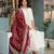 Premium quality beautiful pure cotton anarkali suit set with anrakha style