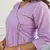 lavender cotton chikankari angrakha style kurta and pant set