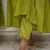 Green elegant embroidered kurta set with floral dupatta