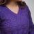 purple cotton chikankari angrakha style kurta and pant set