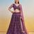 Purple net lehenga with sequin & thread work Lehenga Choli