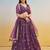 Purple net lehenga with sequin & thread work Lehenga Choli