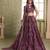 Deep Wine net lahenga choli with sequins and thread embroidered Lehenga Choli